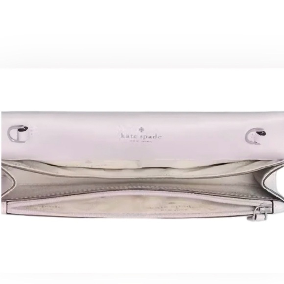 kate spade Lavender Clutch NWT and key charm - Picture 4 of 9